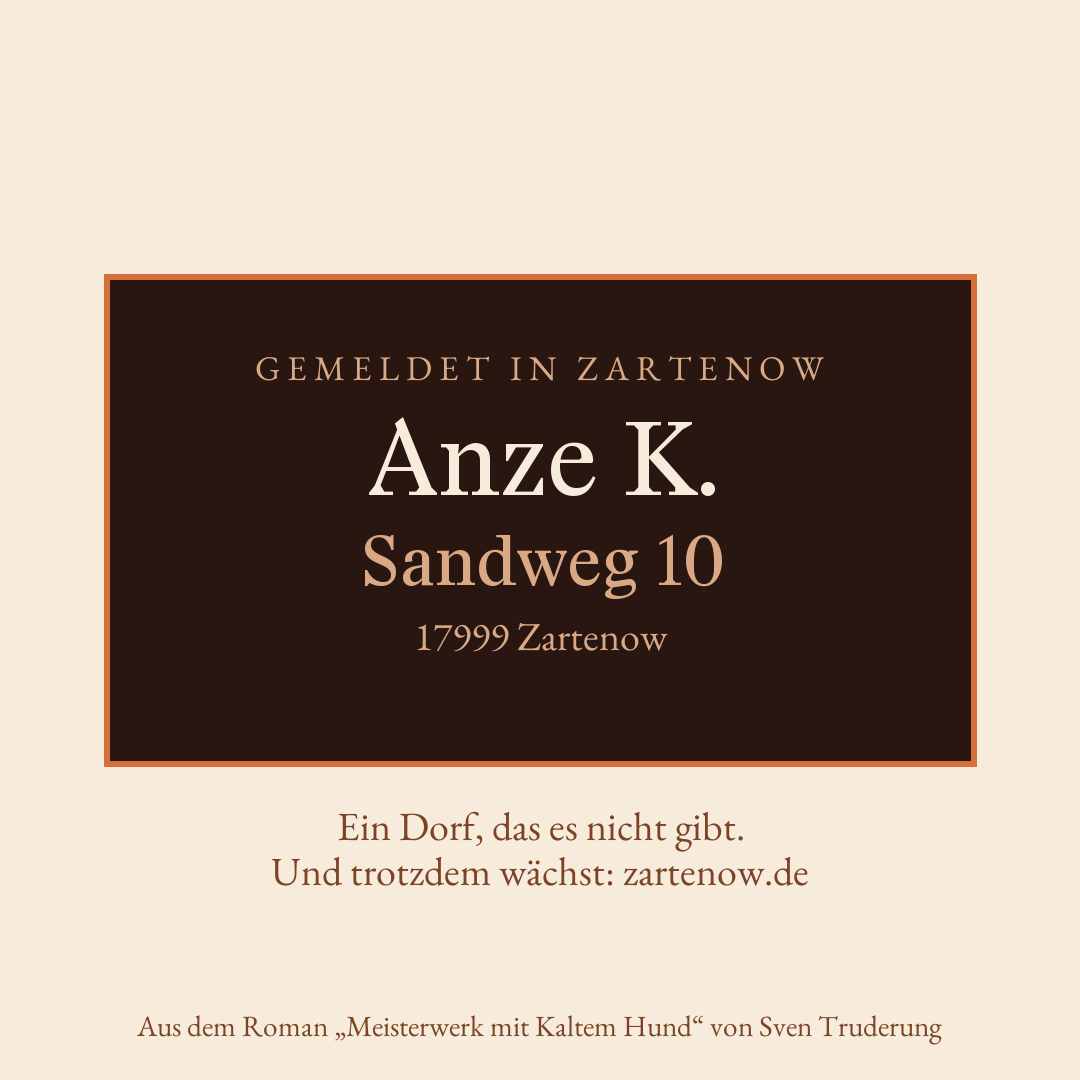 Klingelschild Anze K.