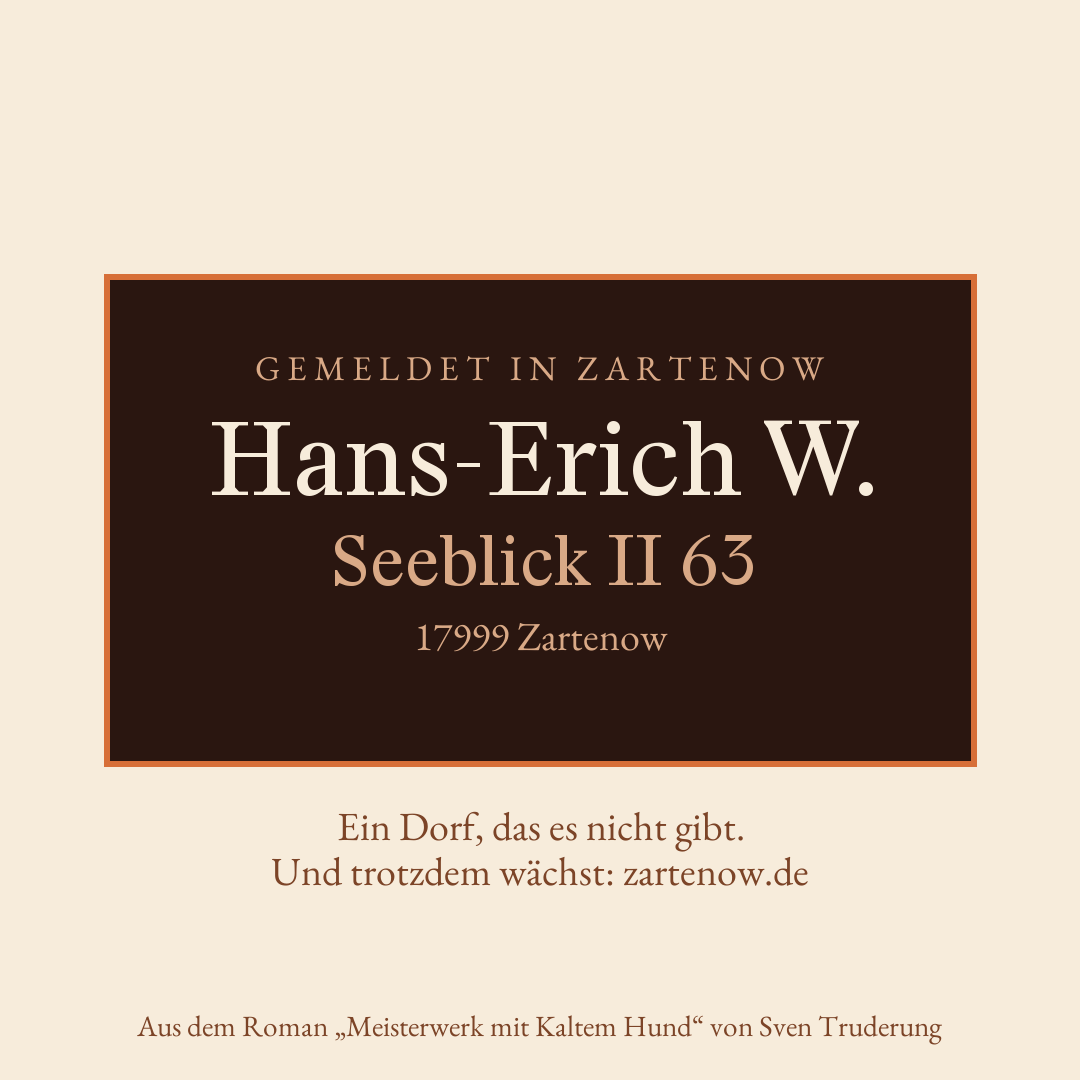 Klingelschild Hans-Erich W.